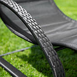Шезлонг із підголівником для дома Valery антрацит, фото 5