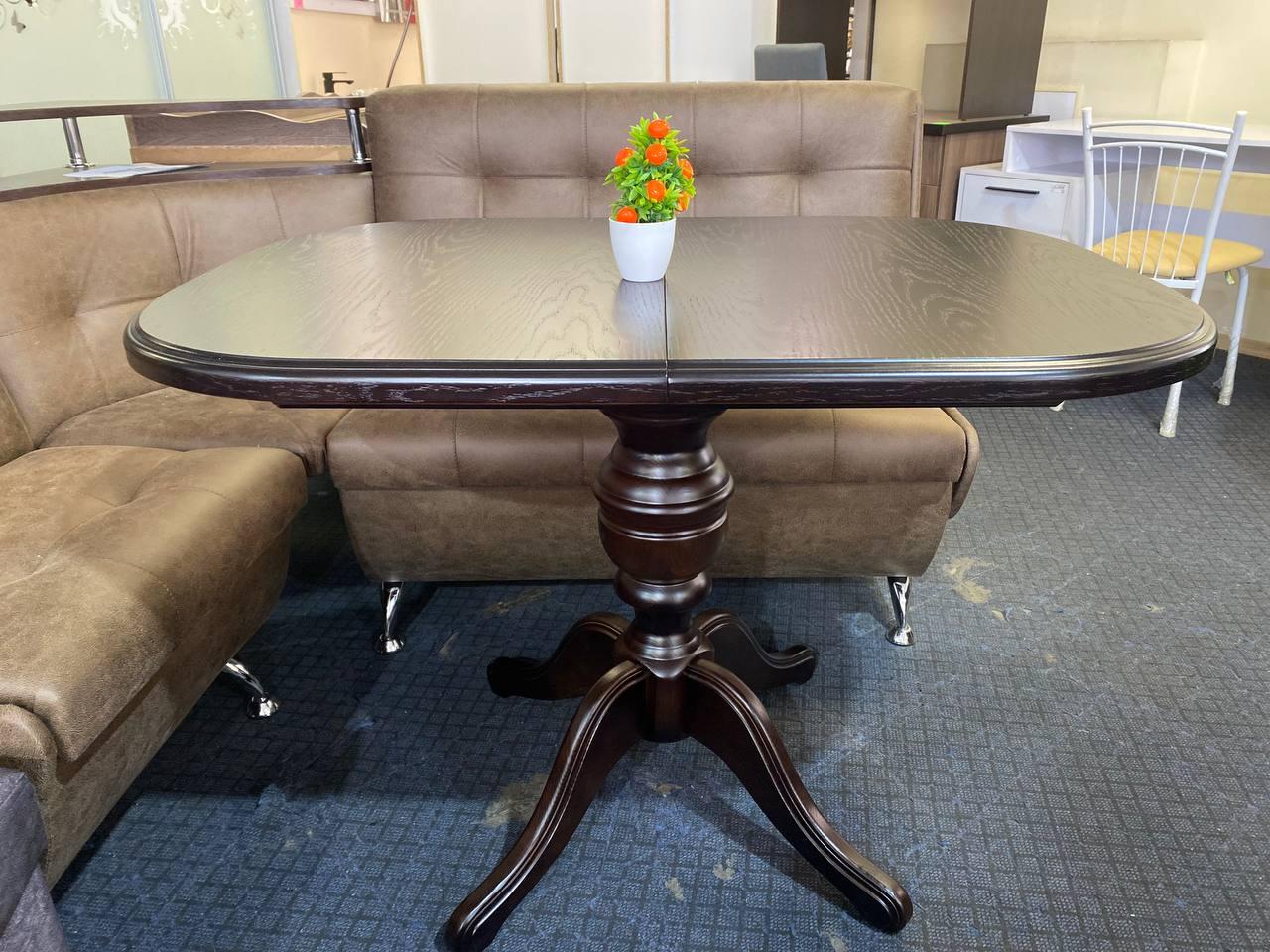 Стіл обідній розкладний дерево Тріумф 750х750х1050 мм Розкладний обідній стіл