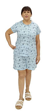 Трикотажна кольорова піжама жіноча