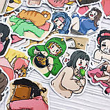 Комплект фігурних стікерів в аніме стилі (30 шт), фото 3