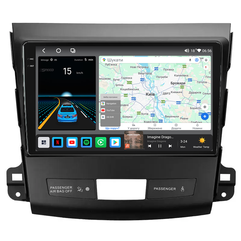 Штатна магнітола Mekede M6 Plus Citroen C-Crosser (2005-2011) CarPlay QleD