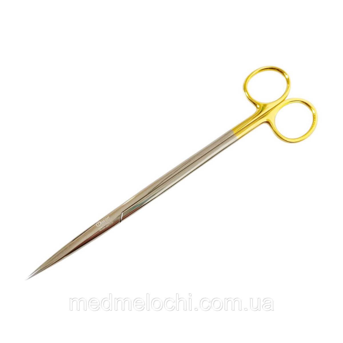 Операційні ножиці Metzenbaum гострокінцеві, прямі Gold Series Tisson Medical. Довжина 20 см, фото 1