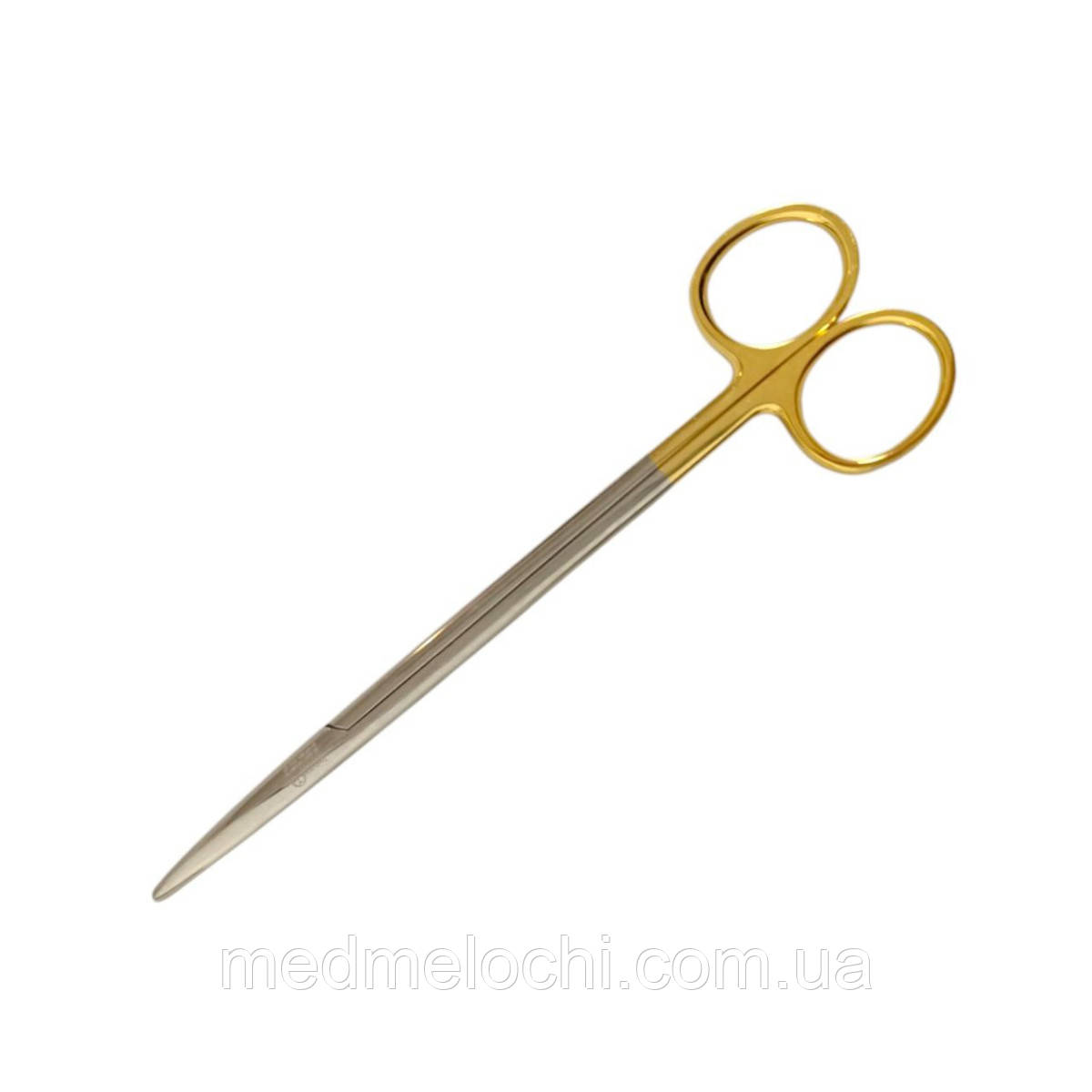 Операційні ножиці Metzenbaum з одним гострим кінцем, зігнуті Gold Series Tisson Medical. Довжина 20 см