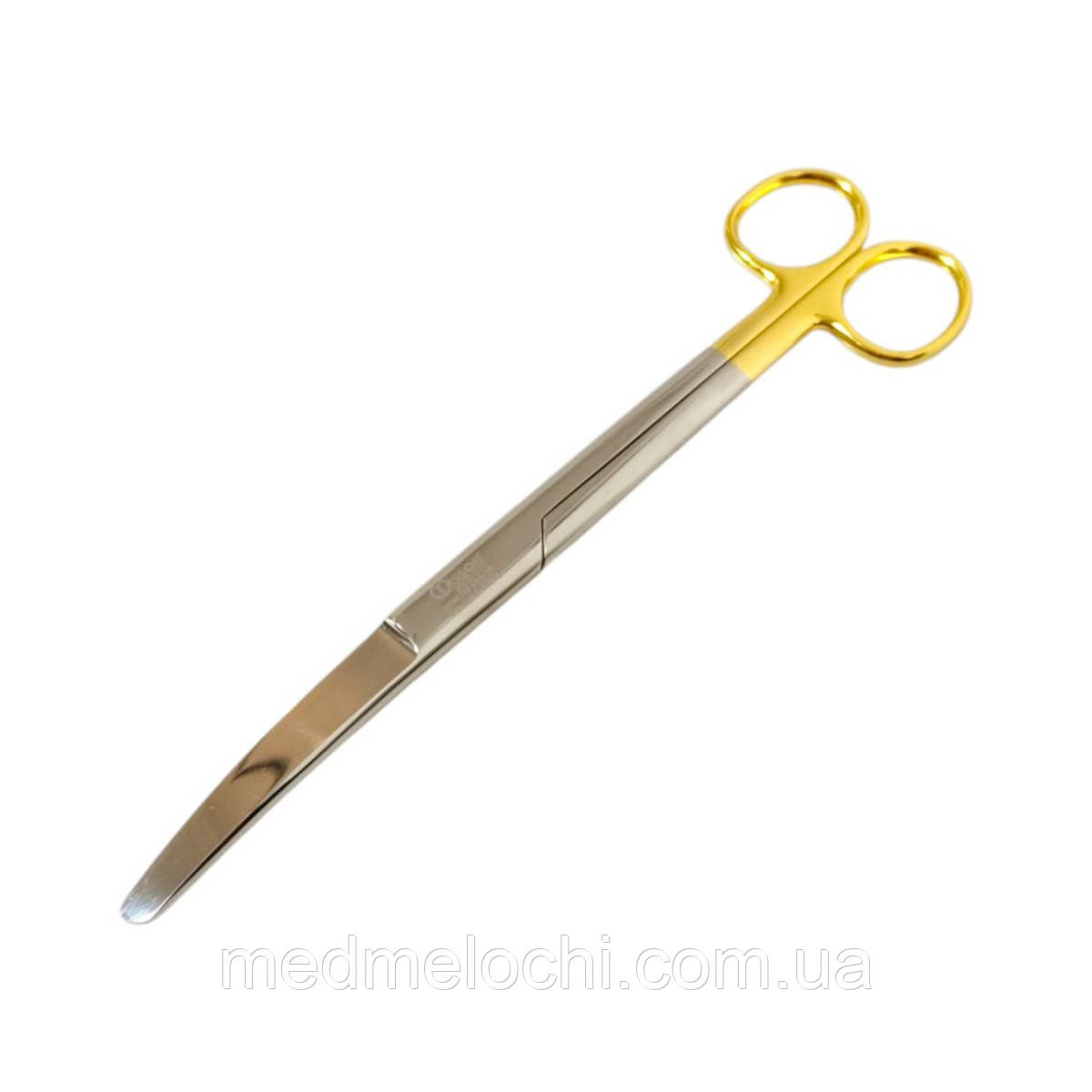 Операційні ножиці з одним гострим кінцем, зігнуті Gold Series Tisson Medical. Довжина 20 см