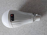 Лампа акумуляторна DURALITE-12 12W 6400К E27 Horoz Electric матова біла пластикова з портом USB А60, фото 3