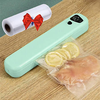 Вакууматор Vacuum Sealer + Подарунок Пакети 5м х 20см / Вакуумний пакувальник для їжі / Вакууматор для продуктів