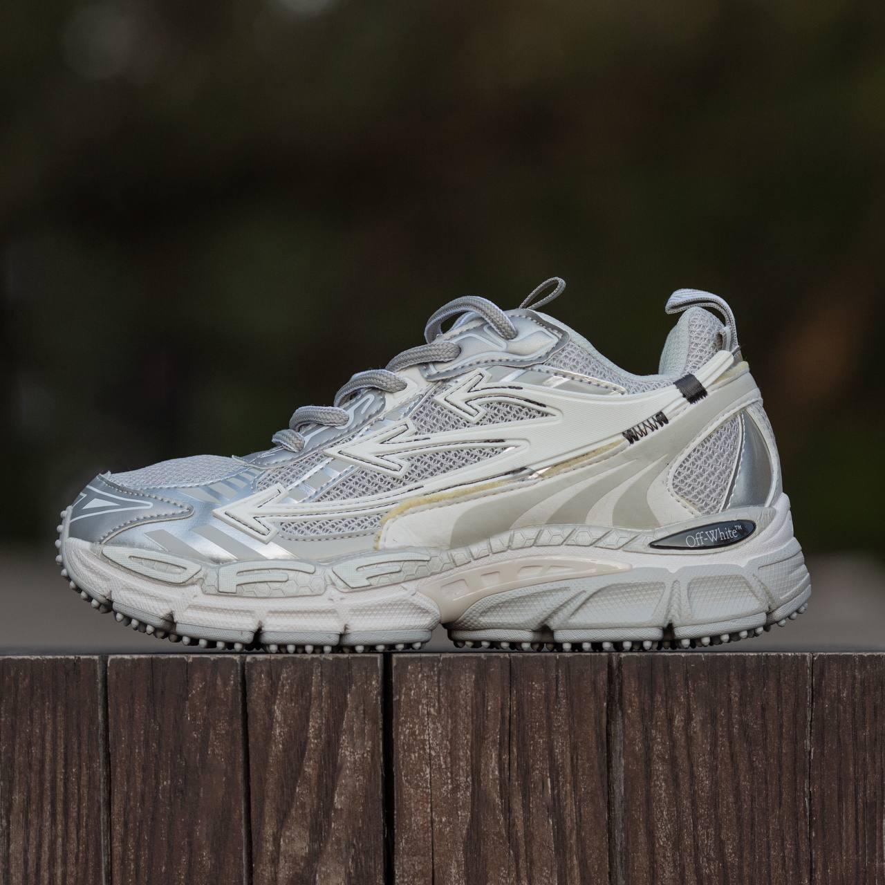 Кросівки чоловічі сірі OFF-WHITE Be Right Back White Silver (21025)