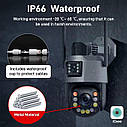 Камера спостереження поворотна поворотна PEGATAH ISE Q11/8M20x 50X гібридний зум Onvif Wi-Fi IP. iCSee, фото 7