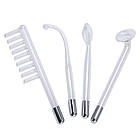 Косметологічний дарсонваль + 4 насадки, від мережі 220В, LZ 006A / Апарат для догляду за шкірою обличчя та тіла, фото 4