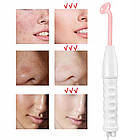 Косметологічний дарсонваль + 4 насадки, від мережі 220В, LZ 006A / Апарат для догляду за шкірою обличчя та тіла, фото 3