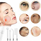 Косметологічний дарсонваль + 4 насадки, від мережі 220В, LZ 006A / Апарат для догляду за шкірою обличчя та тіла, фото 6