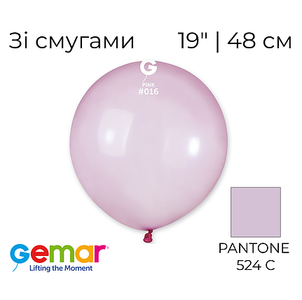 GEMAR-ДЖ 19" 016 Кристал Льодяник Рожевий | Crystal Pink, фото 1