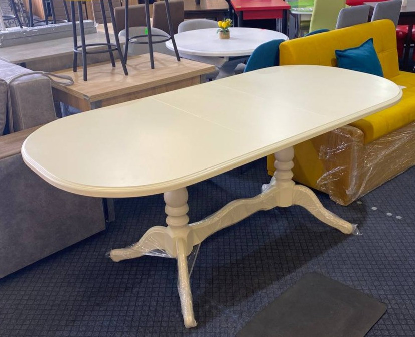 Стіл обідній розкладний дерево Орфей 750х900х1600 мм Стильний розкладний стіл для дому