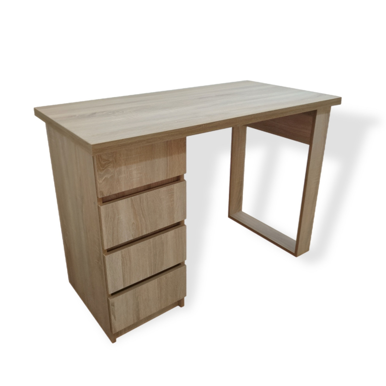 Стіл Лофт манікюрний, офісний, письмовий, учнівський на 4 шухляди 110*55 висотою 77 см. Дуб Сонома, фото 1