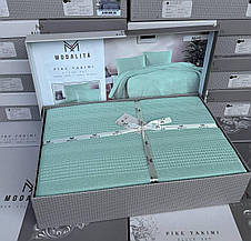 Постільна білизна з вафельним покривалом Євро, фото 4