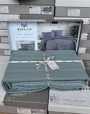 Постільна білизна з вафельним покривалом Євро, фото 3