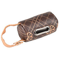 Flamingo Bag Holder Vito сумка-диспенсер з пакетами для збору фекалій собак, коричневий