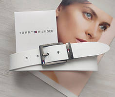 Шкіряний ремінь Tommy Hilfiger white