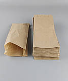 Бумажные пакеты саше 10/4*21 Коричневый (100 шт), фото 4