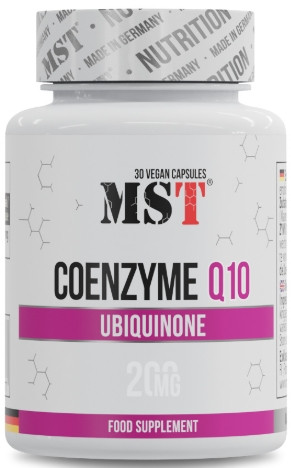 Коензим Q10 (убіхінон) MST Ubiquinol Coenzyme Q10 200 mg 30 капс, фото 1