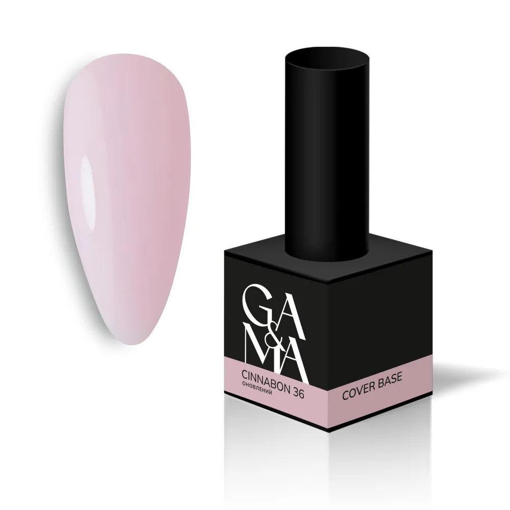 Камуфлююча база для нігтів Сінабон Ga&Ma Cover base 036 Cinnabon, 15 мл, фото 1