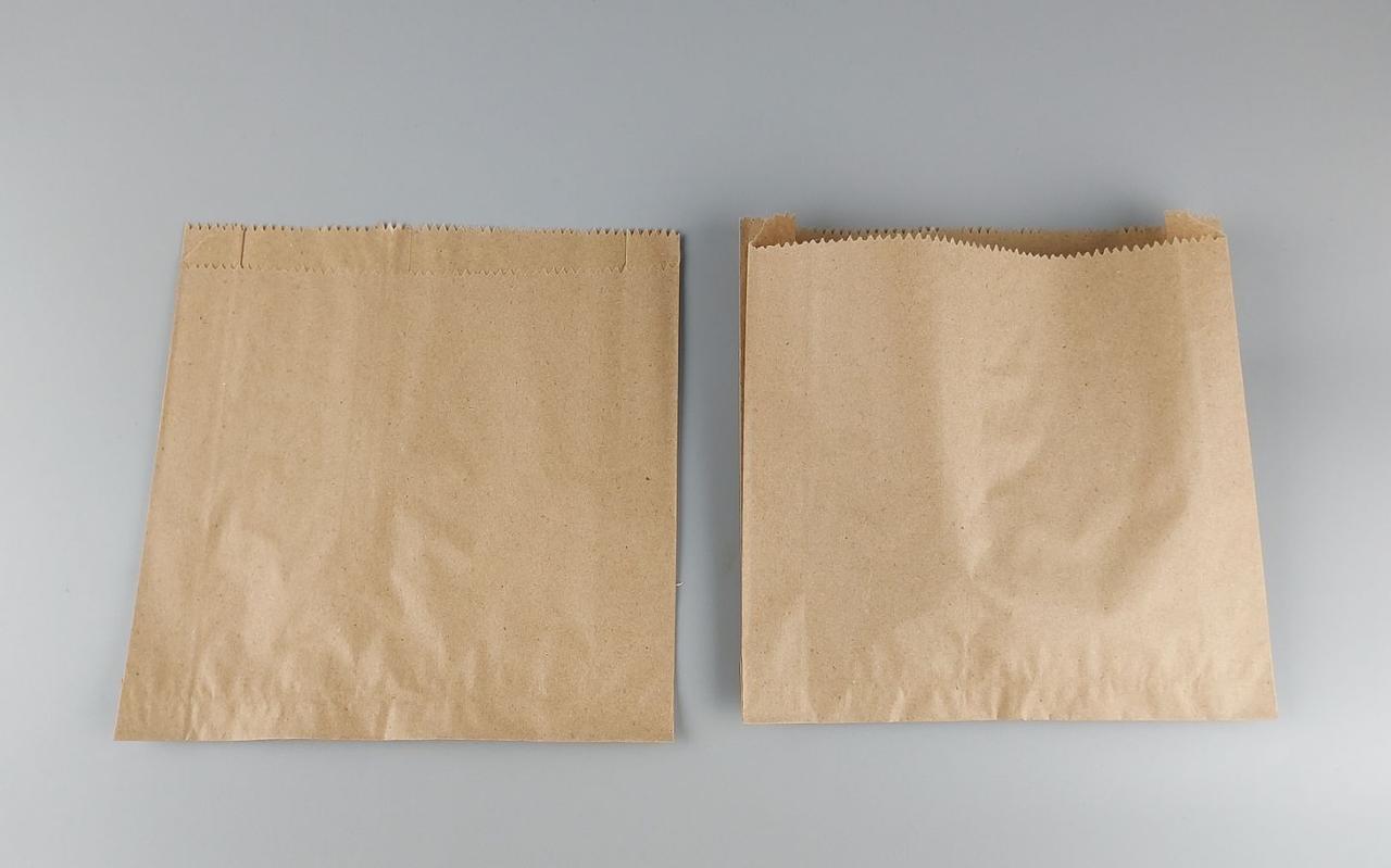 Бумажные пакеты саше 22/6*21  коричневый (100 шт), фото 1