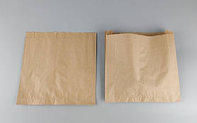 Бумажные пакеты саше 22/6*21  коричневый (100 шт)