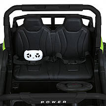 Електромобіль Джип Баггі дитячий (2 мотори 150W, акк 24V7AH, музика, світло, TF, APP) Bambi M 5911EBLR-2-5(24V) Зелений, фото 5