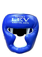 Шолом боксерський з повним захистом LEV, шкіра, р. XL