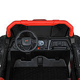 Електромобіль Джип Баггі дитячий (2 мотори 150W, акк 24V7AH, музика, світло, TF, APP) Bambi M 5911EBLR-3-2(24V) Червоний, фото 8