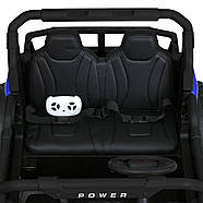 Електромобіль Джип Баггі дитячий (2 мотори 150W, акк 24V7AH, музика, світло, TF, APP) Bambi M 5911EBLR-4-2(24V) Синій, фото 5