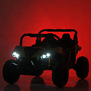 Електромобіль Джип Баггі дитячий (2 мотори 150W, акк 24V7AH, музика, світло, TF, APP) Bambi M 5911EBLR-4-2(24V) Синій, фото 8