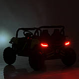 Електромобіль Джип Баггі дитячий (2 мотори 150W, акк 24V7AH, музика, світло, TF, APP) Bambi M 5911EBLR-4-2(24V) Синій, фото 5