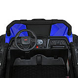 Електромобіль Джип Баггі дитячий (2 мотори 150W, акк 24V7AH, музика, світло, TF, APP) Bambi M 5911EBLR-4-2(24V) Синій, фото 2