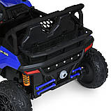 Електромобіль Джип Баггі дитячий (2 мотори 150W, акк 24V7AH, музика, світло, TF, APP) Bambi M 5911EBLR-4-2(24V) Синій, фото 7