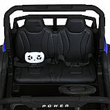 Електромобіль Джип Баггі дитячий (2 мотори 150W, акк 24V7AH, музика, світло, TF, APP) Bambi M 5911EBLR-4-2(24V) Синій, фото 9