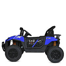 Електромобіль Джип Баггі дитячий (2 мотори 150W, акк 24V7AH, музика, світло, TF, APP) Bambi M 5911EBLR-4-2(24V) Синій, фото 3