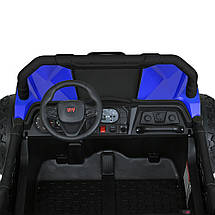 Електромобіль Джип Баггі дитячий (2 мотори 150W, акк 24V7AH, музика, світло, TF, APP) Bambi M 5911EBLR-4-2(24V) Синій, фото 4