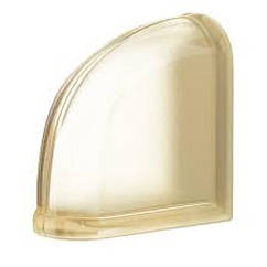 Кутовий спеціальний склоблок Colored TER Curvo sat O кольоровий 190х190х80 мм серія Design