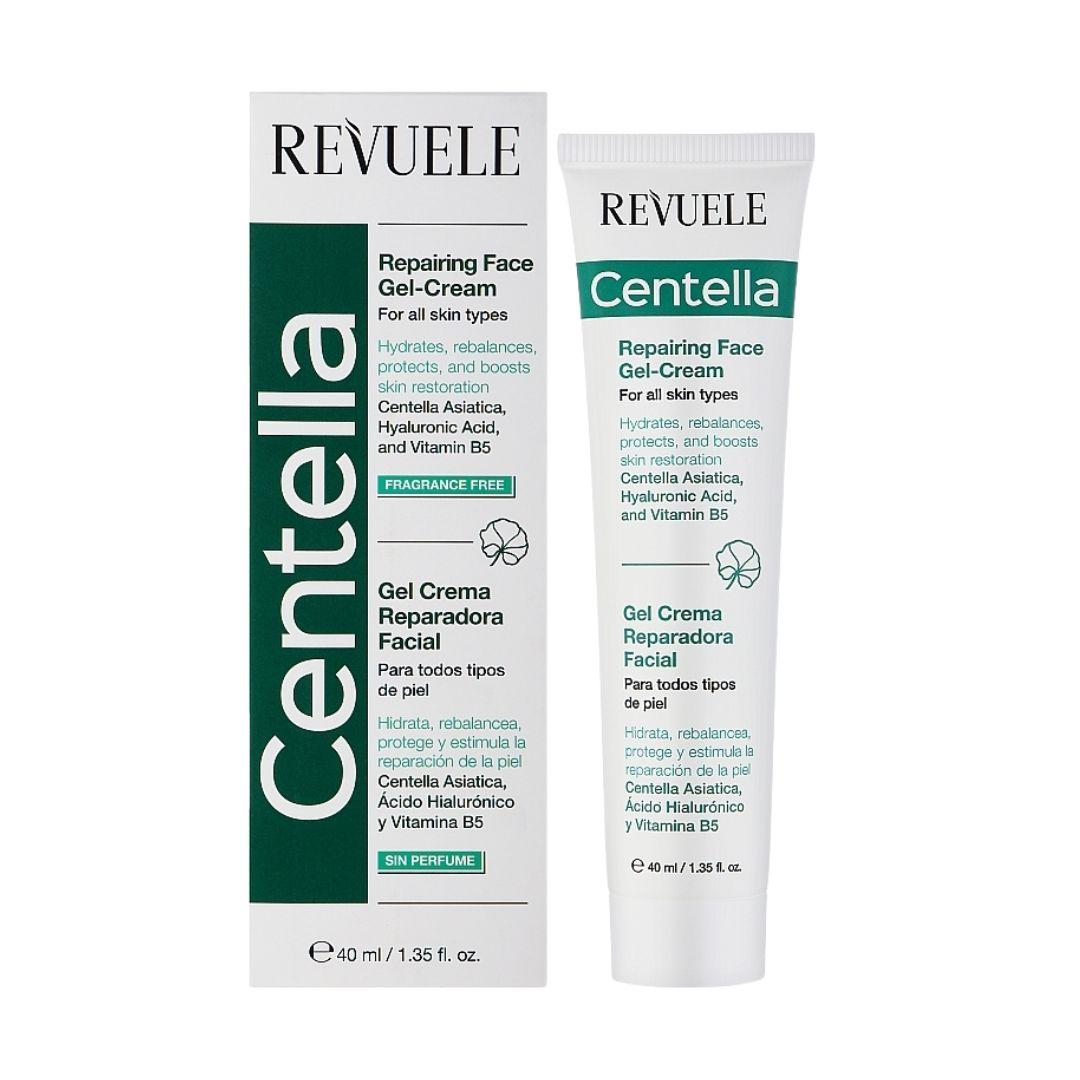 Крем-гель для обличчя відновлювальний з центелою Revuele Centella, 40 мл