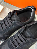 Кросівки Bouncing Black чоловічі чорні шкіра замша та текстиль, фото 7