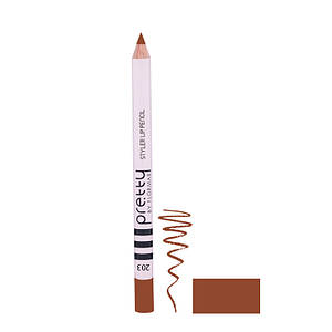 Контурний олівець для губ Pretty By Flormar №203, CHOCO MILK