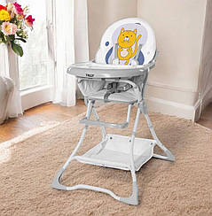 Стілець для годування TILLY Buddy T-633/2 Lilac Cat, чохол, що знімається, 5-ти точкові ремені