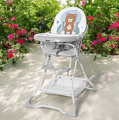 Стілець для годування TILLY Buddy T-633/2 Azure Bear, чохол, що знімається, 5-ти точкові ремені