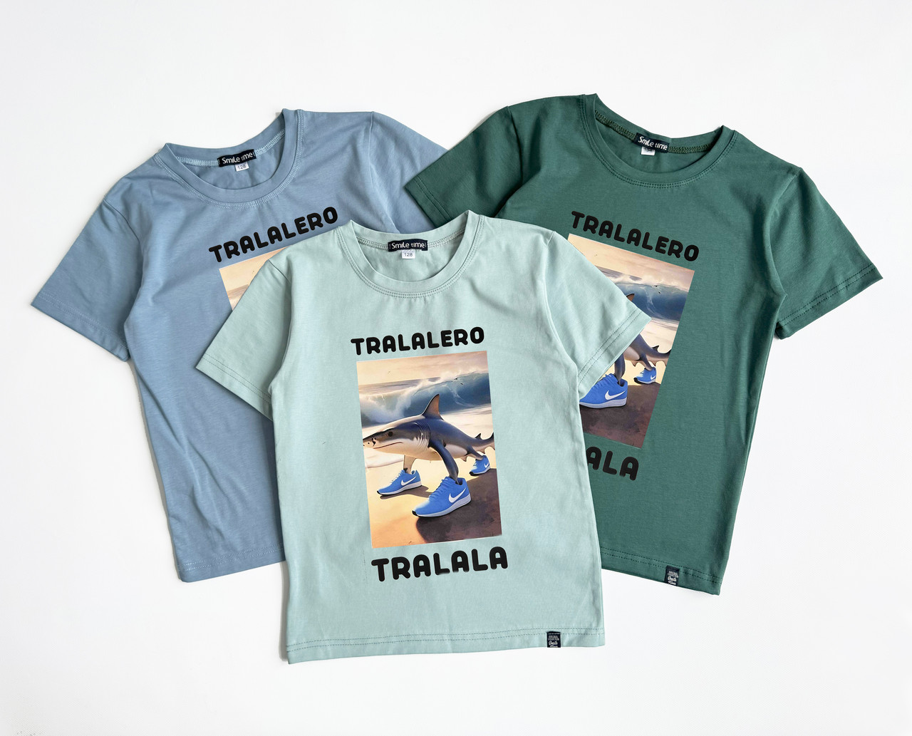 Футболка Тралалеро Тралала Смайл Тайм Tralalero Tralala SmileTime, фото 1