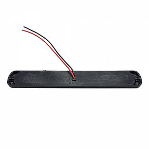 Ліхтар габаритний 12-24V універсальний червоний (LED) "SMOKE" 19см, фото 3