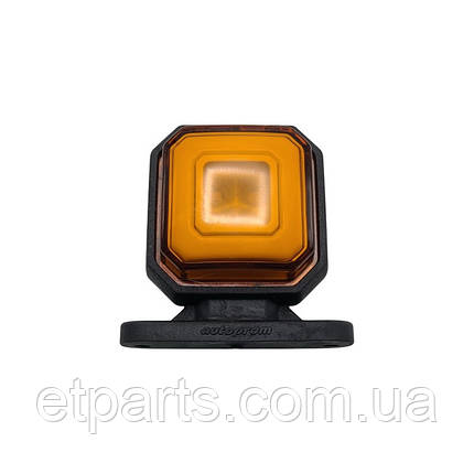Ліхтар габаритний 12-24V діодний червоно-жовтий квадратний, фото 1