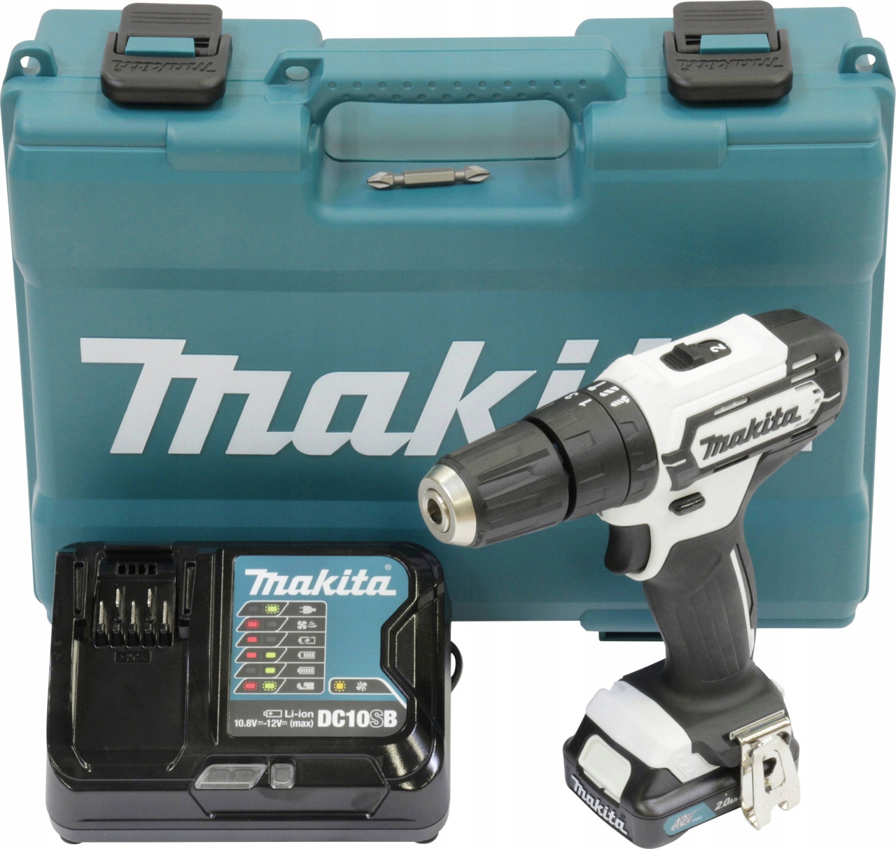 Ударний акумуляторний шуруповерт Makita HP333DSAW (АКБ+ ЗП + кейс), фото 1