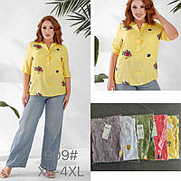 Блузки жіночі (Розміри: 48-56) "Лен"