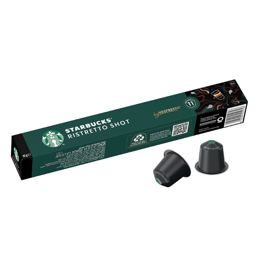 Кава в капсулах Starbucks by Nespresso Ristretto Shot (10 капсул)